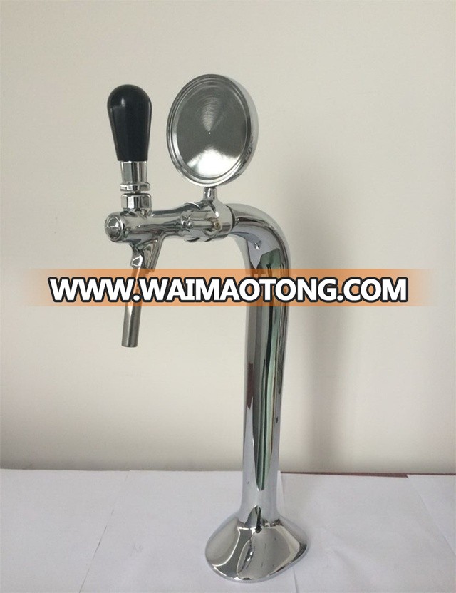 single faucet chrome plated stick beer tower brass material